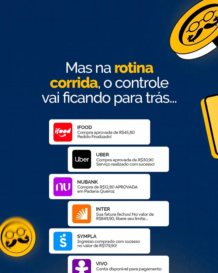 Mas na rotina corrida, o controle vai ficando para trás.